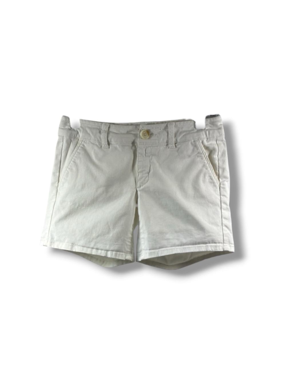 American Eagle Outfitters Midi Stretch Shorts in White Size 00